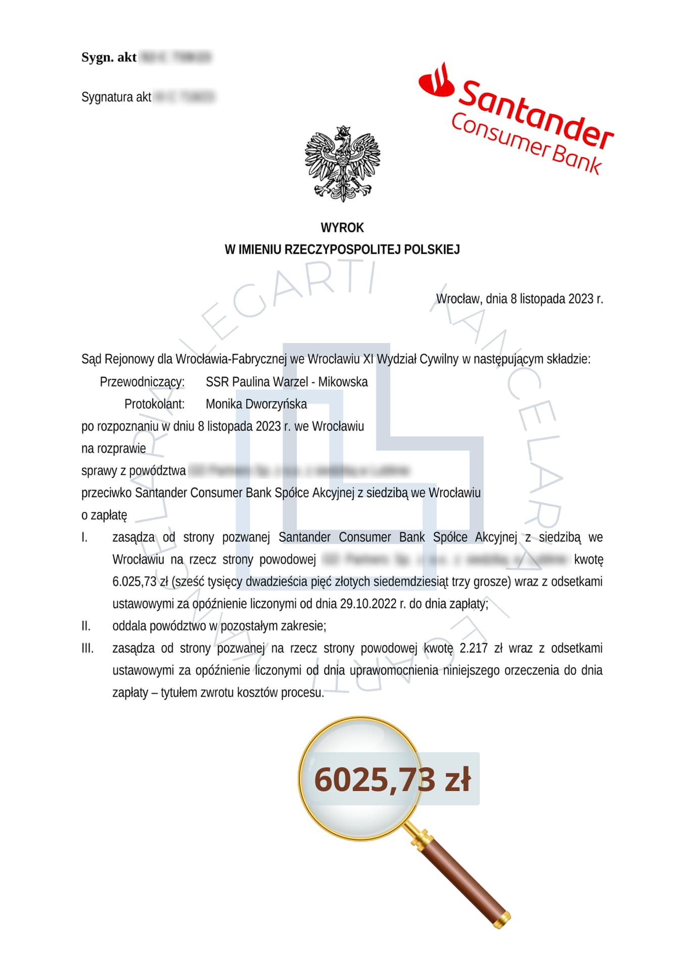Skan prawomocnego wyroku — 6 025,73 zł